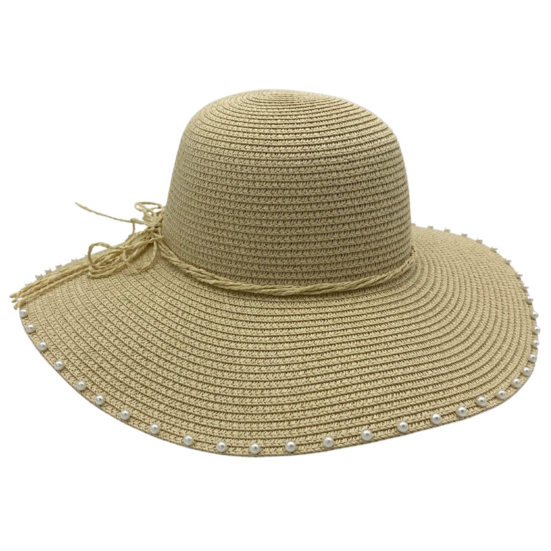 Load image into Gallery viewer, Jacaru 1763 Round Pearls Hat – Cotton | UPF 50+
