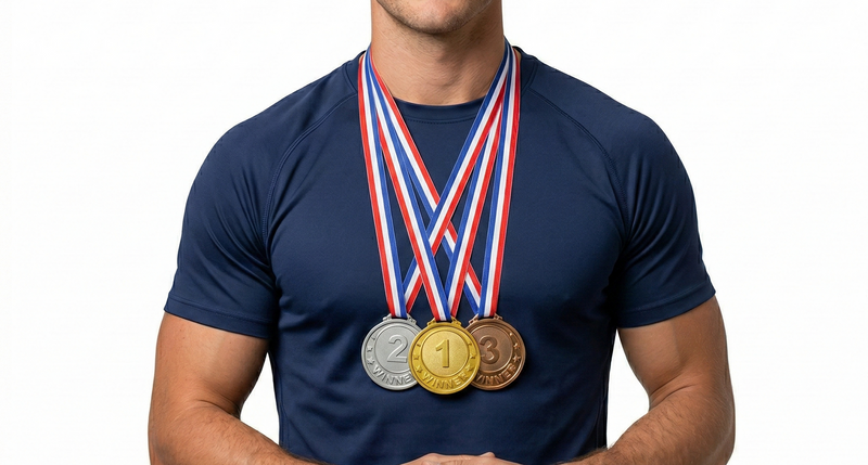 Load image into Gallery viewer, 3pcs Winning Medals Olympics Party Costume (Gold, Silver &amp; Bronze)-0

