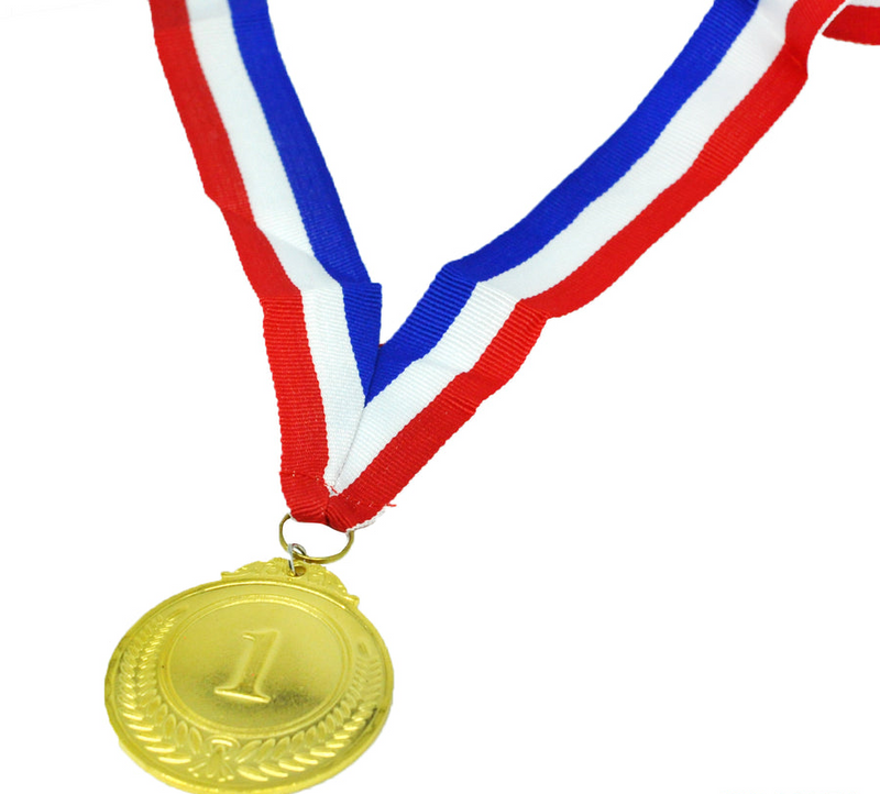 Load image into Gallery viewer, 1st METAL GOLD WINNER MEDALS Sports Day School 46cm Ribbon Olympics-2
