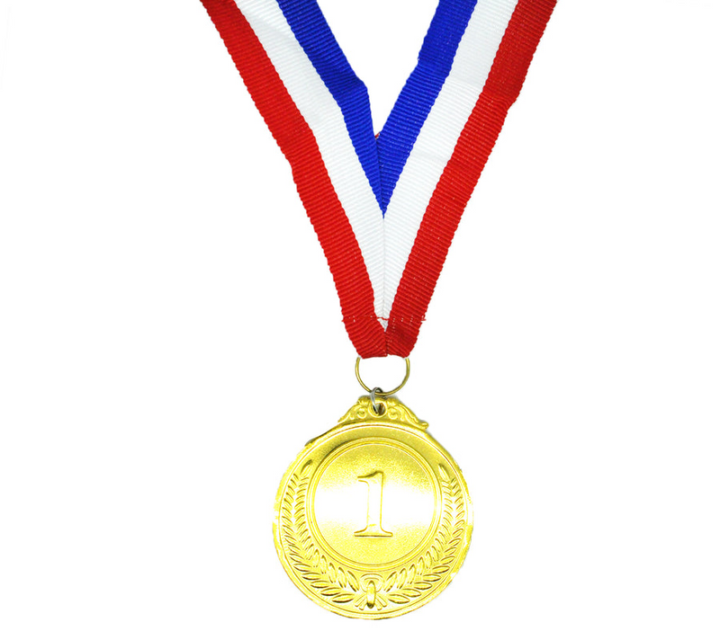 Load image into Gallery viewer, 1st METAL GOLD WINNER MEDALS Sports Day School 46cm Ribbon Olympics-3
