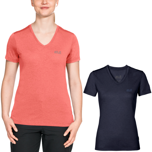 Jack Wolfskin Womens Crosstrail Short Sleeve Top T Shirt Base Layer Warm-0