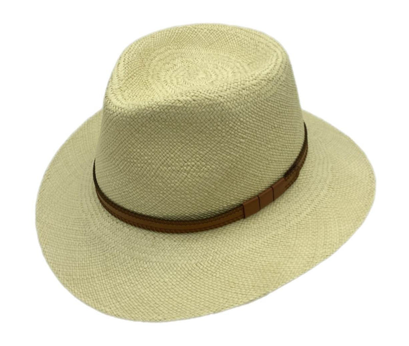 Load image into Gallery viewer, Jacaru 1804 Toquilla Panama Hat – Handwoven | Leather Band
