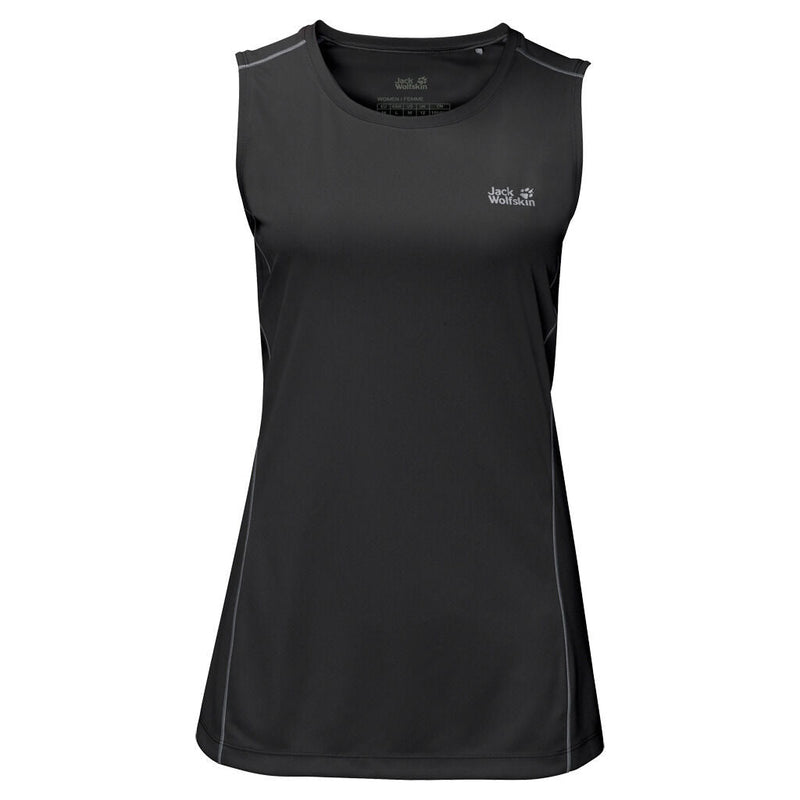 Load image into Gallery viewer, Jack Wolfskin Womens Singlet Top Sleeveless Active Sports Gym Running - Black-0
