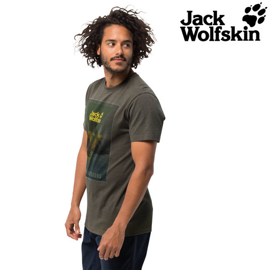 Jack Wolfskin Mountain T Mens  Short-Sleeve T-shirt Quick-drying Cotton Top-4