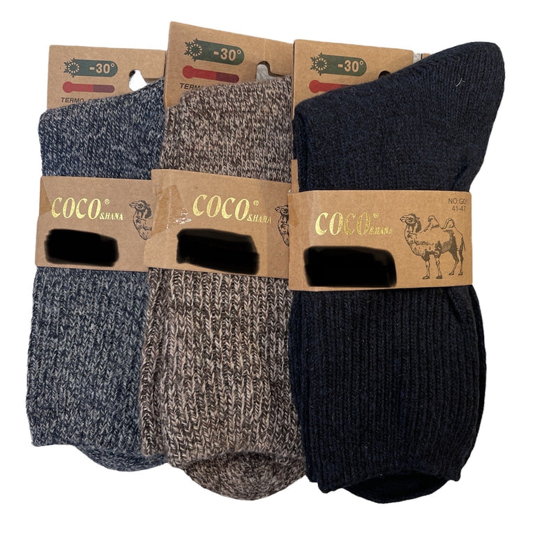 Load image into Gallery viewer, 12 Pairs Mens Wool Blend Work Socks Heavy Duty Outdoor Warm (EU41-EU47)-0

