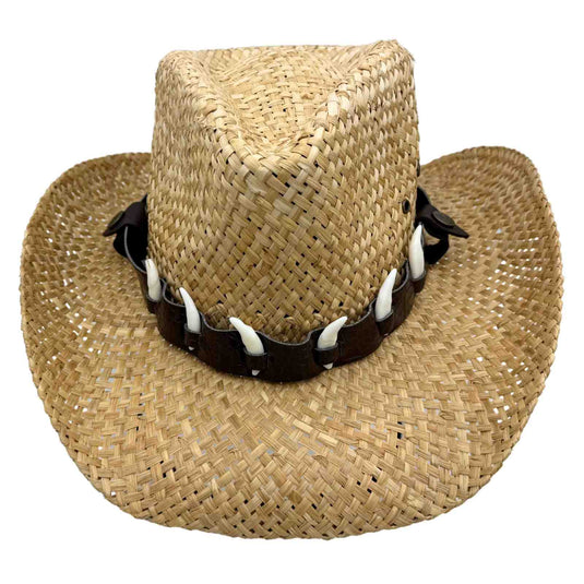 Jacaru 1818G Straw Cowboy Hat – Vegan | Natural