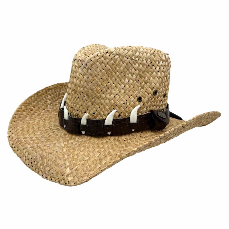 Load image into Gallery viewer, Jacaru 1818G Straw Cowboy Hat – Vegan | Natural
