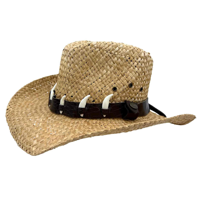 Load image into Gallery viewer, Jacaru 1818G Straw Cowboy Hat – Vegan | Natural

