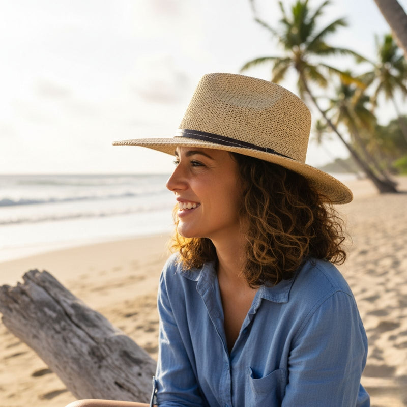Load image into Gallery viewer, Jacaru 1836 Classic Cowboy Hat – Papyrus | Summer Sun Hat
