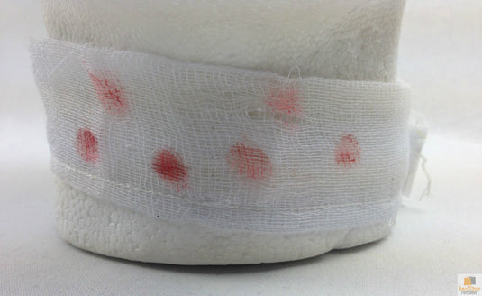 VAMPIRE BITE CHOKER for Halloween Costume Dress Up Horror Fake Blood Bandage-4