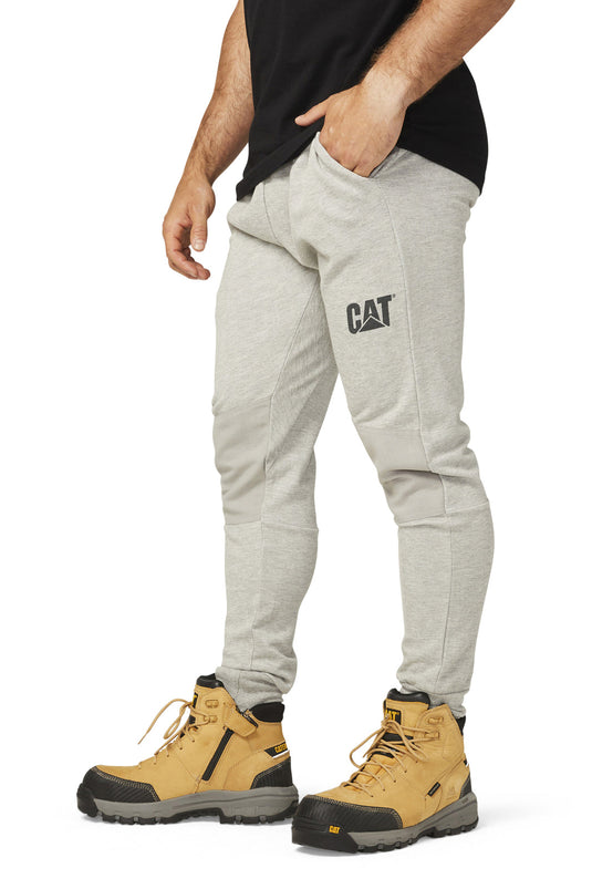 Caterpillar Track Pants Trackies Work Casual Gym Slim Fit w Hem Joggers - Grey-3