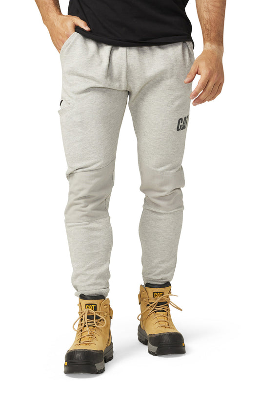 Caterpillar Track Pants Trackies Work Casual Gym Slim Fit w Hem Joggers - Grey-0