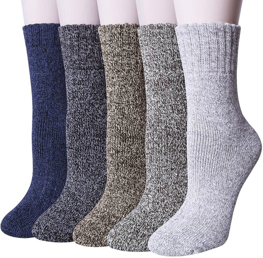 3x Mens Pairs Thick Wool Blend Work Socks Heavy Duty Outdoor Warm (EU42-EU48)-0