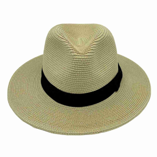 Jacaru 1880 Panama Hat – Natural with Black Ribbon | Vegan | Summer Sun Hat