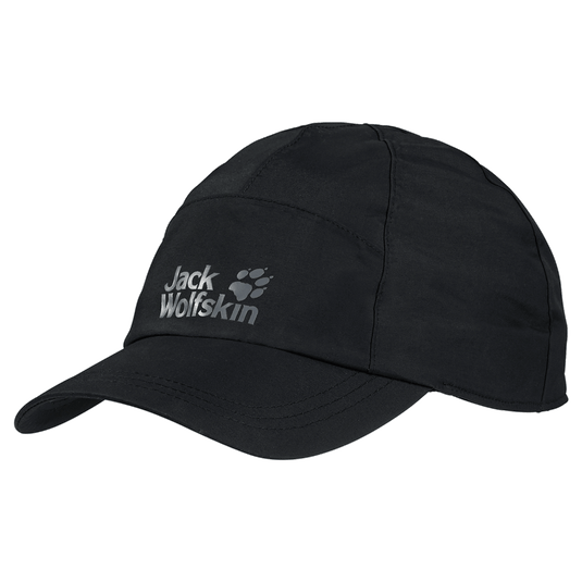 Jack Wolfskin Texapore Baseball Rain Cap Waterproof Windproof Hat - Black-0