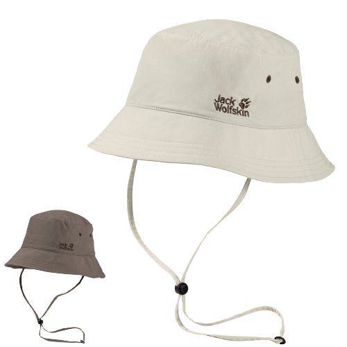 Jack Wolfskin Bucket Hat w Chin Strap Supplex Sun Hat Fishing Hiking UV Protection-0