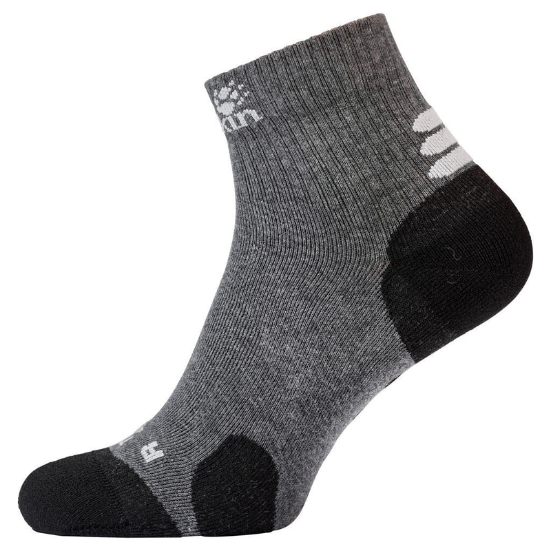 Load image into Gallery viewer, Jack Wolfskin Travel Organic Cotton Mid Cut Ankle Socks - Dark Grey-1
