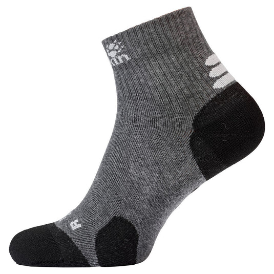 Jack Wolfskin Travel Organic Cotton Mid Cut Ankle Socks - Dark Grey-1