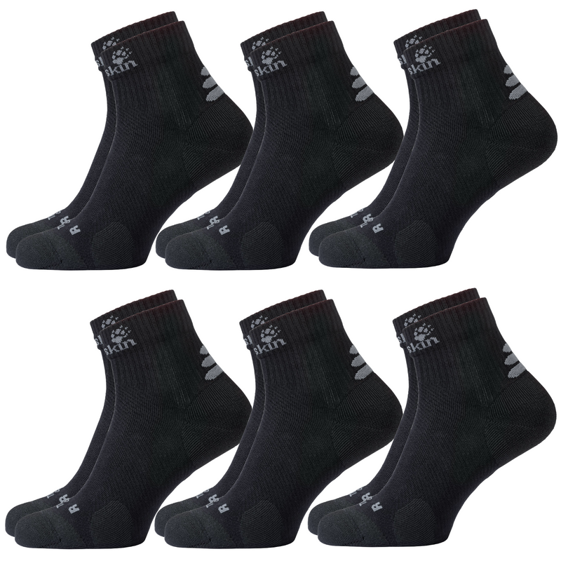 Load image into Gallery viewer, 6x Jack Wolfskin Socks Travel Organic Cotton Mid Cut Hiking Trekking Ankle-11
