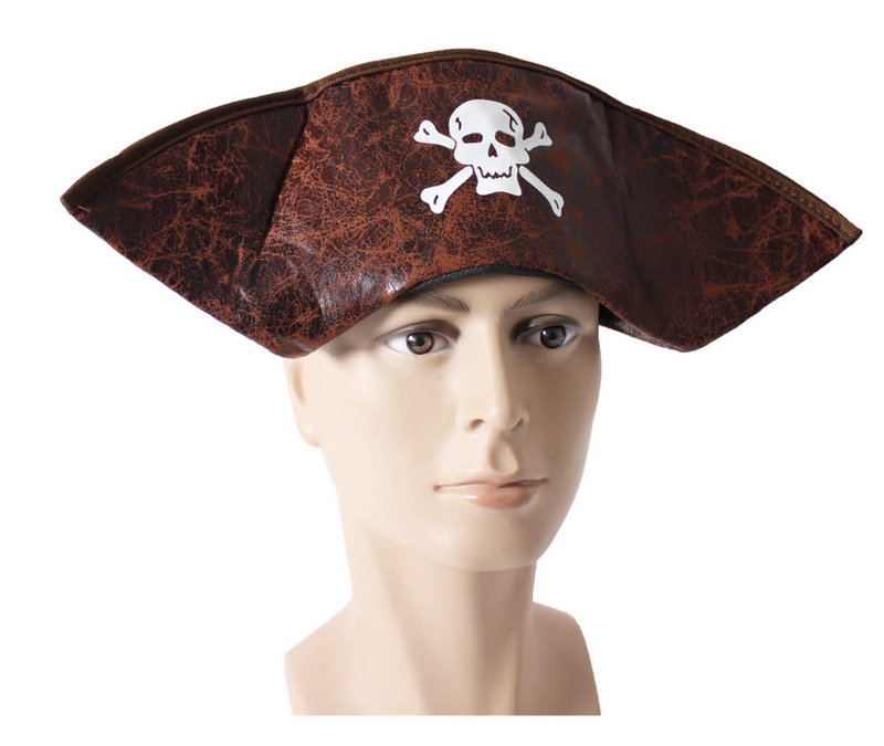 Load image into Gallery viewer, PIRATE HAT Costume Accessory Tricorn Captain Cap Halloween Fancy Dress Carribean-1
