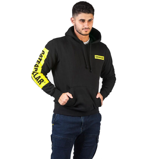 Caterpillar ICON BLOCK HOODED SWEATSHIRT MENS JACKET AJUSTABLE-4