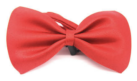 Mens BOW TIE Wedding Tuxedo  Formal Bestman Necktie Classic Plain Party - Red-0