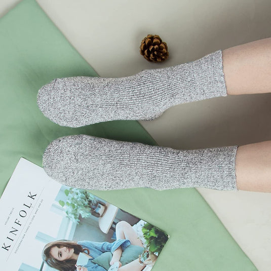 3x Womens Pairs Thick Wool Blend Work Socks Heavy Duty Outdoor Warm (EU37-EU41)-2