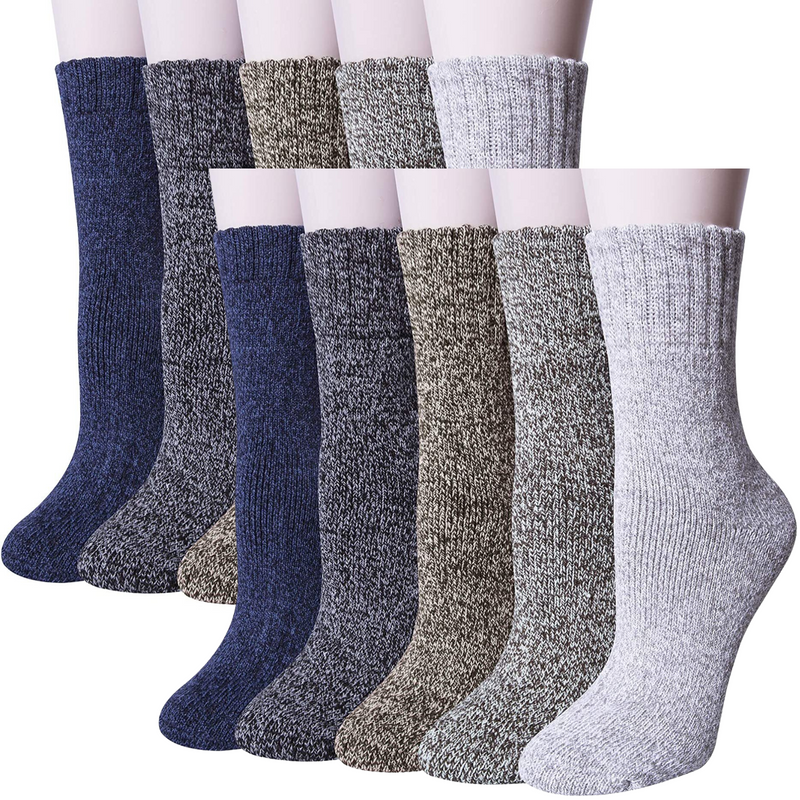 Load image into Gallery viewer, 6x Womens Pairs Thick Wool Blend Work Socks Heavy Duty Outdoor Warm (EU37-EU41)-0
