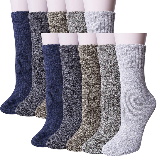6x Womens Pairs Thick Wool Blend Work Socks Heavy Duty Outdoor Warm (EU37-EU41)-0