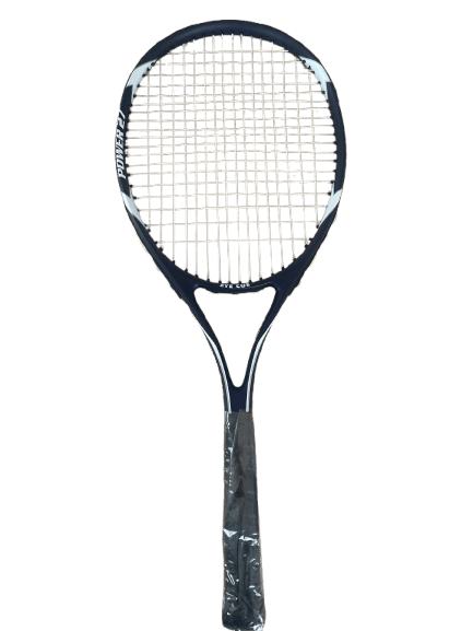 Load image into Gallery viewer, Eyecue Intelligent Choice Power 27 Racquet – Blue displayed against a colorful background.
