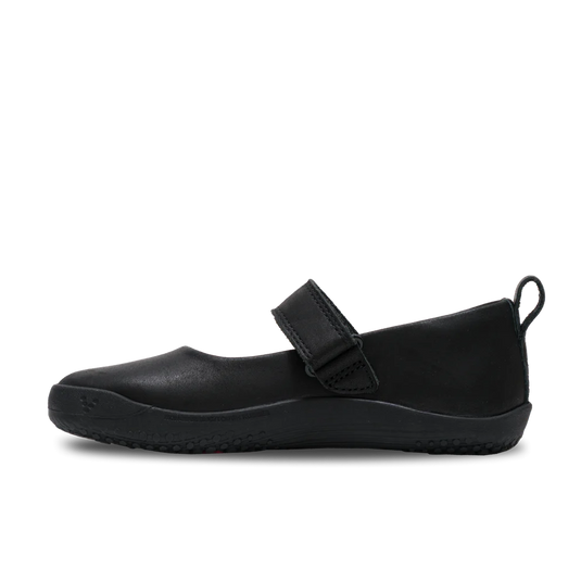 Vivobarefoot Wyn School Kids Obsidian Black