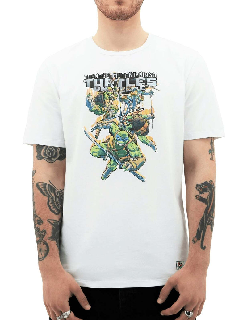 Load image into Gallery viewer, Teenage Mutant Ninja Turtles Mens T Shirt Tee Top Booyakasha - White-1
