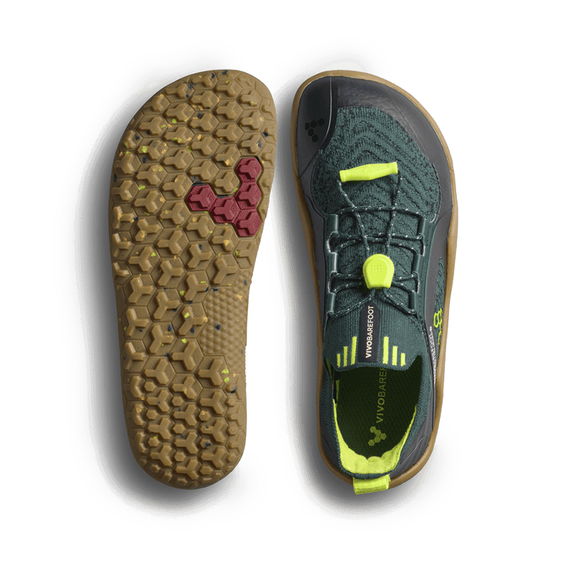 Load image into Gallery viewer, Vivobarefoot Primus Trail Knit FG Kids Barefoot Trail Shoe – June Bug

