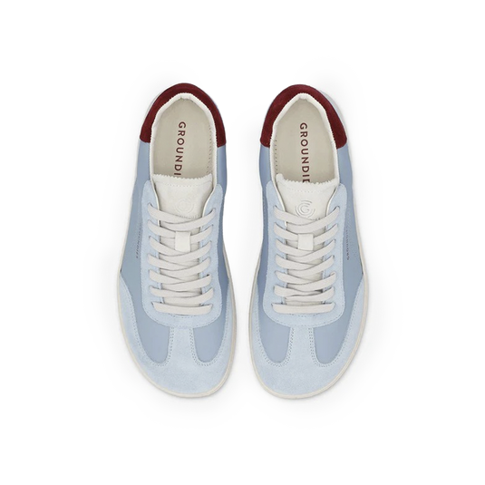 Groundies Panama Women's Barefoot Sneakers – Sky Blue/Bordeaux