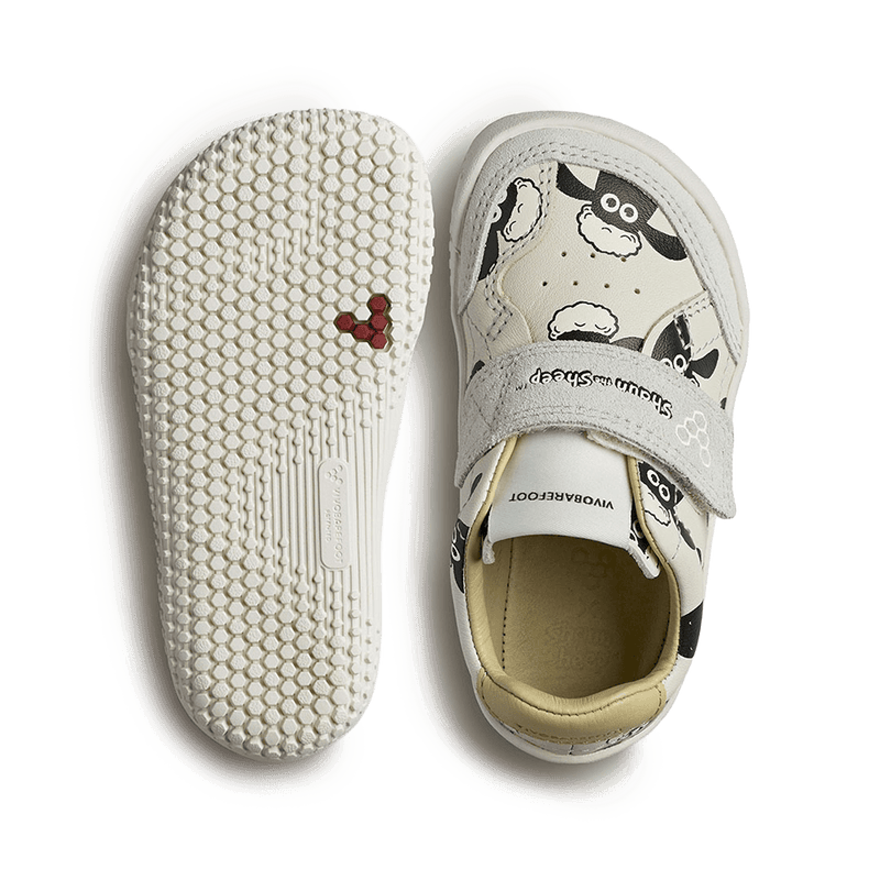 Load image into Gallery viewer, Vivobarefoot Gobi Sneaker Toddlers Barefoot Shoe – Shaun The Sheep
