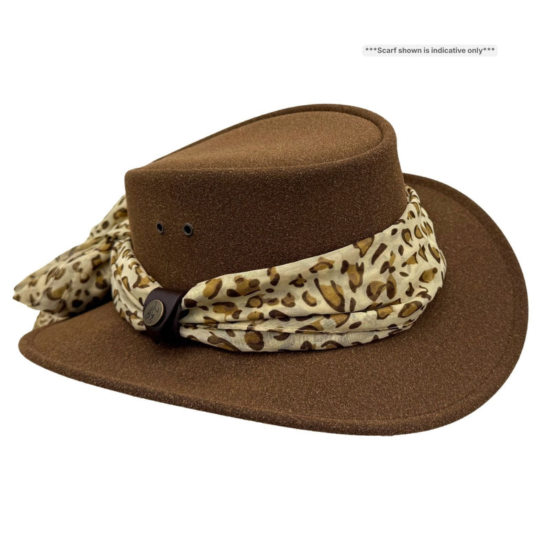 Load image into Gallery viewer, Jacaru 1103 Alice Hat – Vegan Leather, UPF 50+
