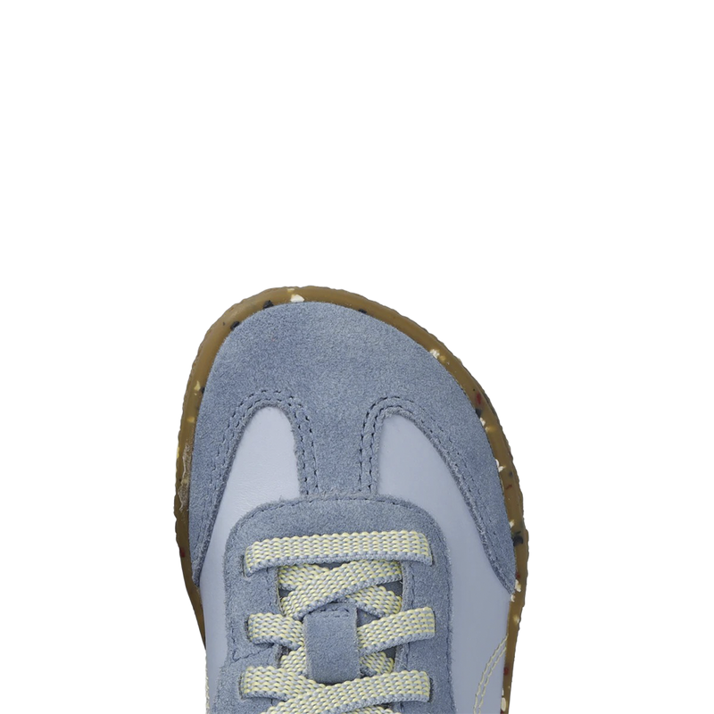 Load image into Gallery viewer, Groundies Panama Kids' Barefoot Sneakers – Sky Blue/Lemon Cream

