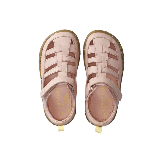 Groundies Noto 2.0 Kids' Barefoot Sandals – Rouge/Lemon Cream