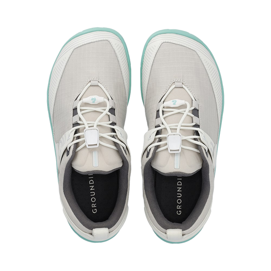 Groundies Chamonix TR Low Men's Barefoot Trail Shoes – Stone/Mint