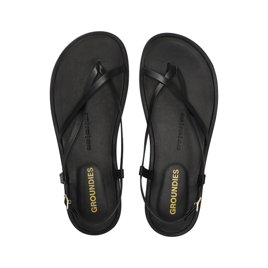 Groundies Maya Women's Barefoot Sandals – Black