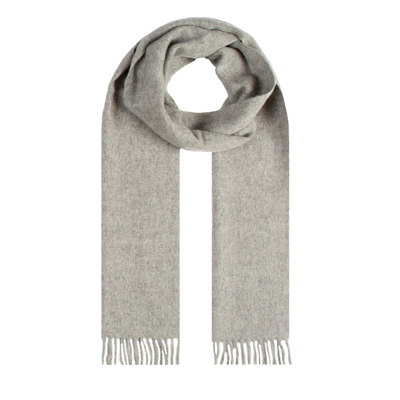 Load image into Gallery viewer, Dents Heritage Plain Cashmere Wool Scarf with Tassels and Gift Box in Dove Grey-0
