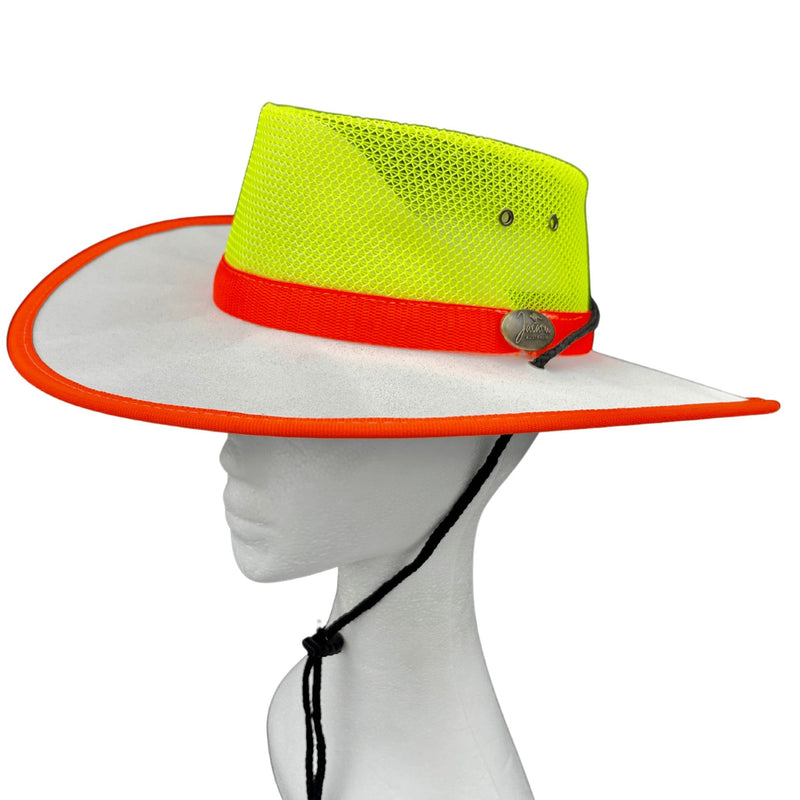 Load image into Gallery viewer, Jacaru 2016 Safety High-Vis Kooler Hat – Mesh | UPF 50+
