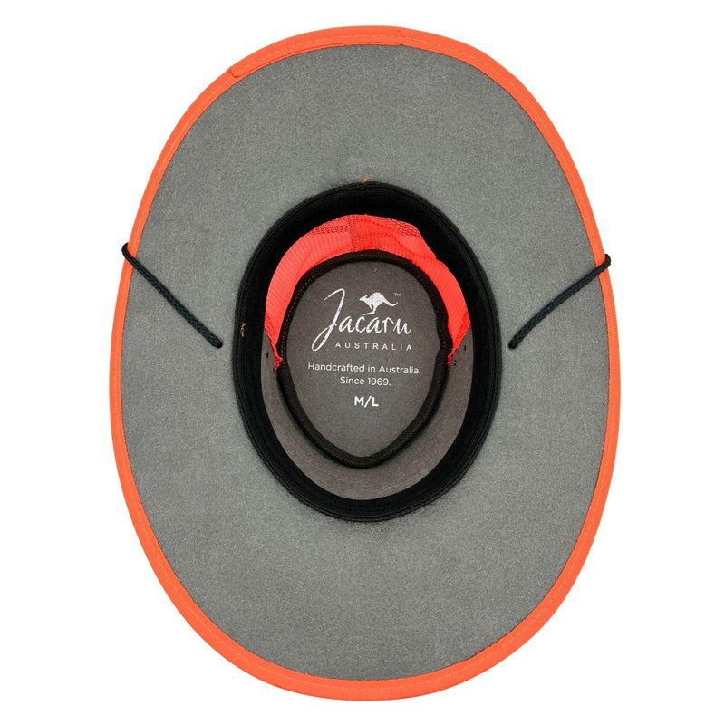 Load image into Gallery viewer, Jacaru 2017 Safety Breeze Hat – Fluro Orange Hi-Vis | UPF 50+
