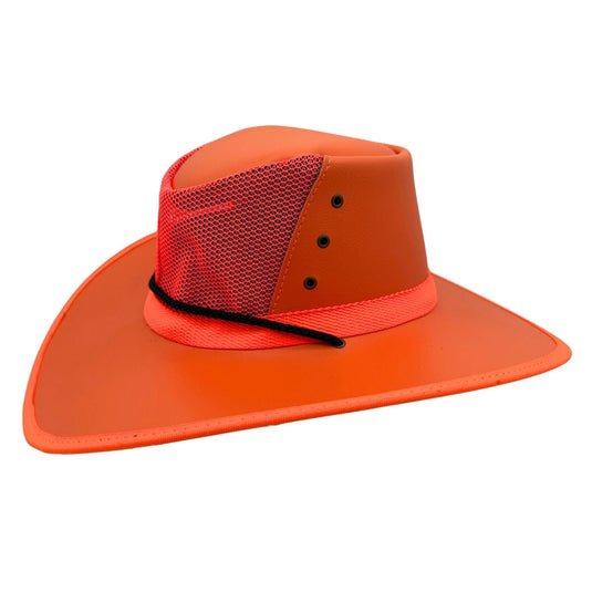 Jacaru 2017 Safety Breeze Hat – Fluro Orange Hi-Vis | UPF 50+