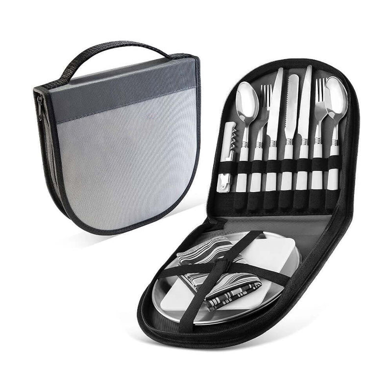 Load image into Gallery viewer, 13 pcs Outdoor Dining Cutlery Mess Kit | Adventureco
