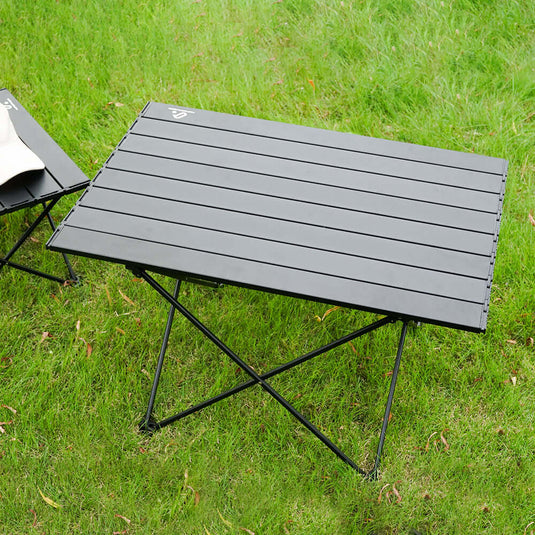 HYPERANGER Portable Aluminum Alloy Camping Folding Table