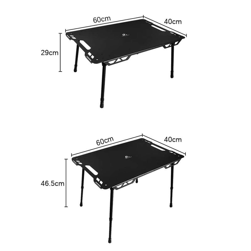 Load image into Gallery viewer, HYPERANNGER Aluminum Alloy Outdoor Camping Table
