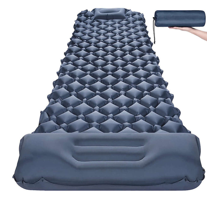 HYPERANGER Inflatable Sleeping Pad for Camping with Built-in Pump | Portable and Comfortable Outdoor Mattress_1