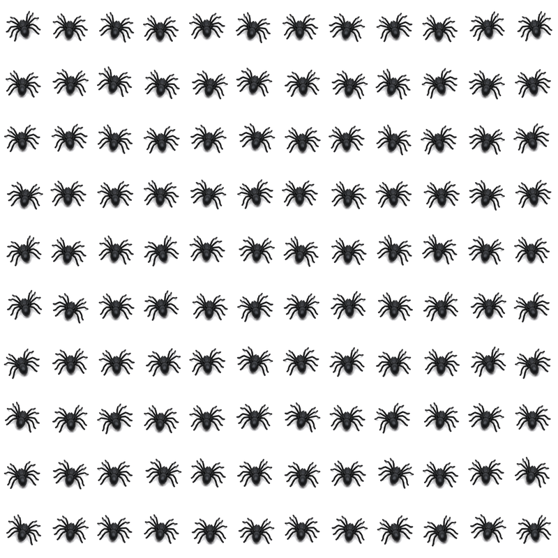Load image into Gallery viewer, 120x MINI FAKE SPIDERS Trick Halloween Scary Arachnids Joke Prank Small Gag Toy Bug-3
