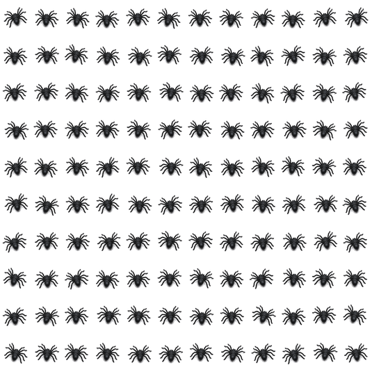 120x MINI FAKE SPIDERS Trick Halloween Scary Arachnids Joke Prank Small Gag Toy Bug-3